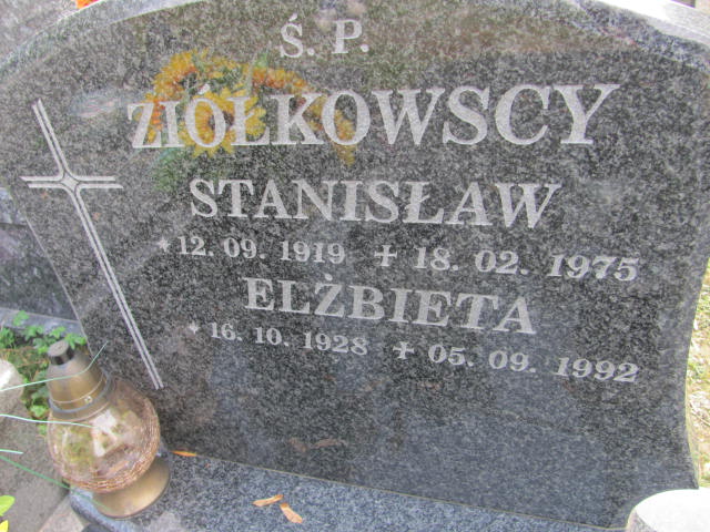 Stanisław ZIÓŁKOWSKI 1946 Bielsko-Biała - Grobonet - Wyszukiwarka osób pochowanych