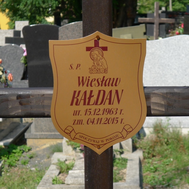 Wiesław Kałdan 1963 Bielsko-Biała - Grobonet - Wyszukiwarka osób pochowanych