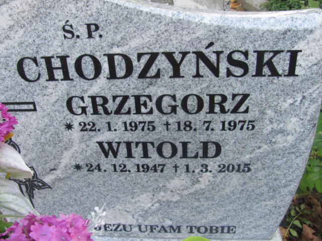 Witold CHODZYŃSKI 1947 Bielsko-Biała - Grobonet - Wyszukiwarka osób pochowanych